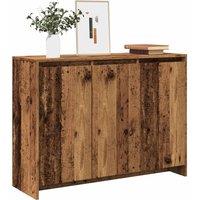Berkfield Home Sideboard Old Wood 102x33x75 cm Engineered Wood in Brown | Size: 102 x 33 x 75 cm