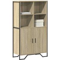 Berkfield Home Highboard Sonoma Oak 79.5x35.5x137.5 cm Engineered wood in Brown