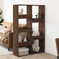 Berkfield Home Room Divider Brown Oak 100x33x155.5 cm Engineered Wood