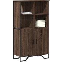 Berkfield Home Highboard Brown Oak 79.5x35.5x137.5 cm Engineered wood
