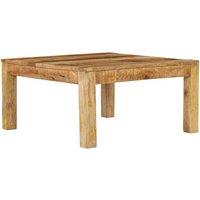 Berkfield Home Coffee Table 80x80x40 cm Solid Mango Wood in Brown | Size: 80 x 80 x 40 cm