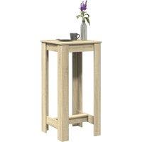 Berkfield Home Bar Table Sonoma Oak 51x50x103.5 cm Engineered Wood in Brown