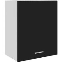 Berkfield Home Hanging Cabinet Black 50x31x60 cm Engineered Wood | Size: 50 x 31 x 60 cm