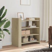 Berkfield Home Sideboard Sonoma Oak 73.5x35x75 cm Engineered Wood in Brown