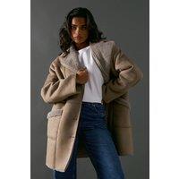 Shearling Bonded Coat