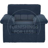 Delta Large Fabric Armchair Sofa Padded Arms Jumbo Cord