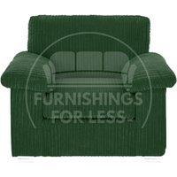 Delta Large Fabric Armchair Sofa Padded Arms Jumbo Cord