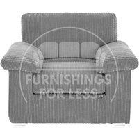 Delta Large Fabric Armchair Sofa Padded Arms Jumbo Cord