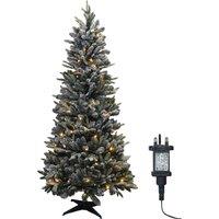 Xmas Haus 2.1m Pre-Lit 150ww Pop Up Frosty Pine Xmas Tree in White | Size: 1 Pack