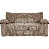 Delta Large Fabric 2 Seater Sofa With Padded Arms Jumbo Cord