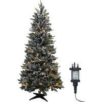 Xmas Haus 1.8m Pre-Lit 100ww Pop Up Frosty Pine Xmas Tree in White | Size: 1 Pack