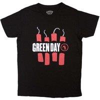 Green Day Men's Dynamite Dynamite T-Shirt in Black | Size: 2XL