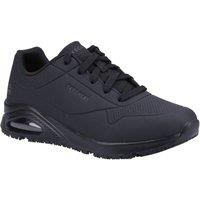 Skechers Men's Work Relaxed Fit: Uno SR - Sutal Work Shoe in Black | Size: 7