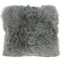 Fenland England Real Sheepskin Fluffy Cushion in Light Oak