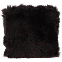 Fenland England Real Sheepskin Fluffy Cushion in Chocolate
