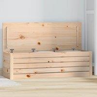 Storage Box 109x36.5x33 cm Solid Wood Pine