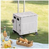 Storage Box Collapsible Rolling Utility Cable-stayed Crate