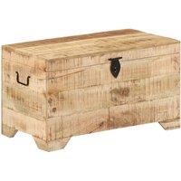 Storage Chest Solid Rough Mango Wood