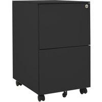 Berkfield Home Mobile File Cabinet Anthracite 39x45x67 cm Steel in Black | Size: 39 x 45 x 67 cm