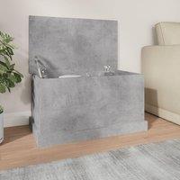 Berkfield Home Storage Box Concrete Grey 70x40x38 cm Engineered Wood | Size: 70 x 40 x 38 cm