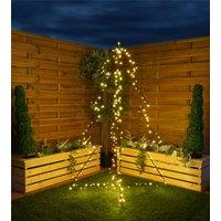 Xmas Haus 1.50m 240 Warm White Led 3D Garden Tree in Black | Size: 1 Pack