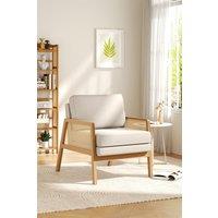 Wooden Armchair with Cushion