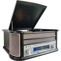Denver Vintage Retro Bluetooth CD Cassette Record Player FM & USB HiFi System in Black