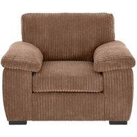 SquareBoxx Capri Jumbo Cord Fabric Sofa in Light Brown