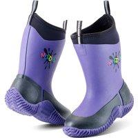 Grubs Boots Muddies Icicle Neoprene Wellington Boots in Violet | Size: Infant 12