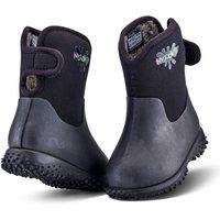 Grubs Boots Muddies Puddle Fleece Lined Wellington Boots in Black | Size: Infant 3
