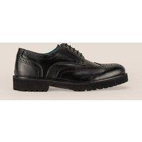 Oswin Hyde Men's Gordon Leather Derby Brogue in Black | Size: 12