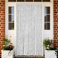 Berkfield Home Fly Curtain Grey 100x220 cm Chenille