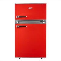 SIA Red Freestanding Under Counter Retro Fridge Freezer 88L - RFM88R