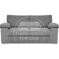 Delta Large Fabric 2 Seater Sofa With Padded Arms Jumbo Cord