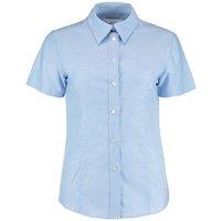 Kustom Kit Women's Short Sleeve Workwear Oxford Shirt in Light Blue | Size: 14