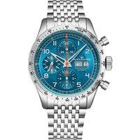 Alexander Men's A450 Megalos 43mm Classic Chronograph Luxury Watch in Blue