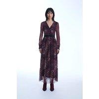 Maxi Tulle Burgundy Dress