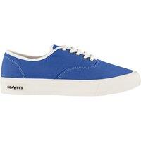 Seavees Women's Legend Lace-Up Blue Synthetic Plimsolls | Size: 4