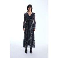 Maxi Tulle Navy Dress