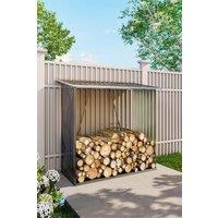 Garden Outdoor Metal Firewood Log Storage Shed