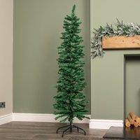 Samuel Alexander 5ft (1.5m) Green Artificial Pencil Christmas Tree With Green Metal Stand & 236 Tips