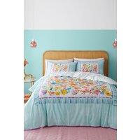Appletree 'Festival' 100% Cotton Duvet Cover Set in Duck Egg Blue | Size: King