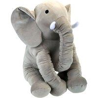 VFM e-Store Ultrasoft 30cm Grey Elephant Luxury Pastel Ruffled Plush Cuddly Toy