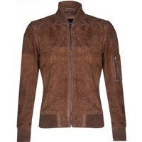 Infinity Leather Men's Goat Suede MA-1 Bomber Jacket-Auckland in Tan | Size: 5XL