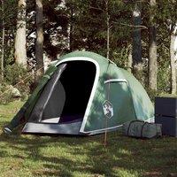 Berkfield Home Camping Tent Tunnel 2-Person Green Waterproof
