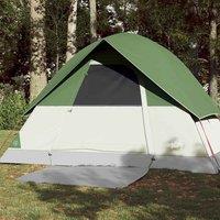 Berkfield Home Camping Tent Dome 3-Person Green Waterproof