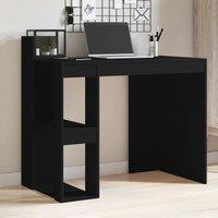 Berkfield Home Office Desk Black 103.5x56.5x94 cm Engineered Wood