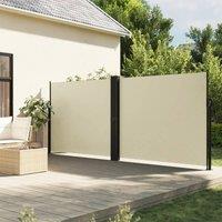 Berkfield Home Retractable Side Awning Cream 160x1000 cm