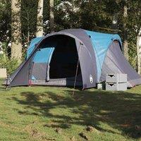 Berkfield Home Family Tent Dome 6-Person Blue Waterproof