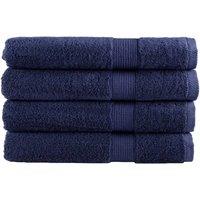 Berkfield Home Premium Towels SOLUND 4pcs Navy Blue 100x200cm 600gsm